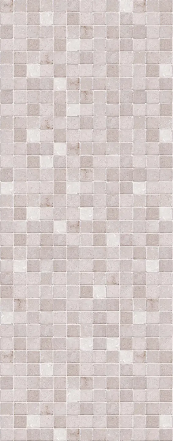Photo Panneau mural douche NU VIPANEL CARRELAGE MOSAIQUE MARBRE GRE BRI. 1000x2550x3MM