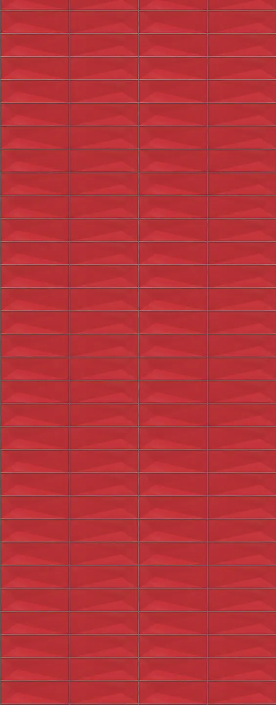 Panneau mural douche VIPANEL CARRELAGE AVANTGARDE ROUGE BRI. 1000x2550x3MM