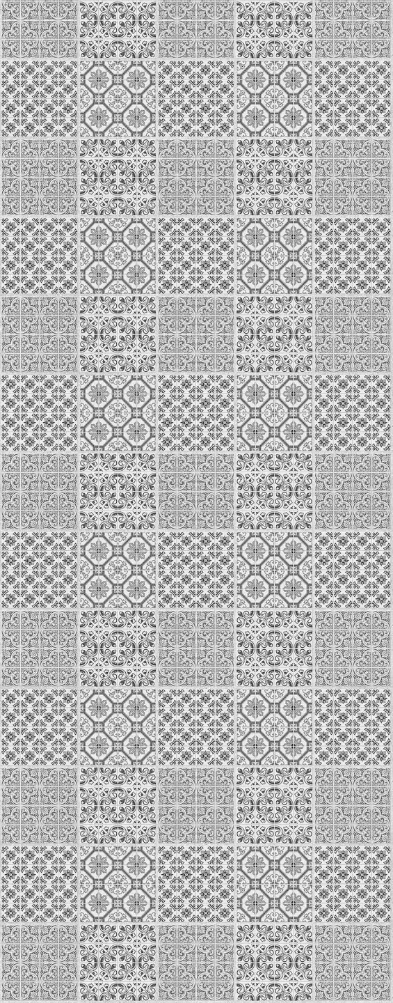 Panneau mural douche VIPANEL CARRELAGE CARREAUX GRIS BLANC BRI. 1000x2550x3MM|Revêtement pour salle de bain