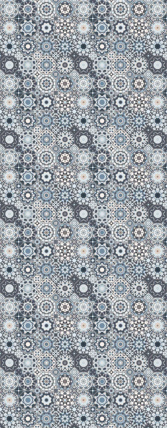 Panneau mural douche VIPANEL CARRELAGE CARREAUX ORIENT BLE BRI. 1000x2550x3MM|Revêtement pour salle de bain