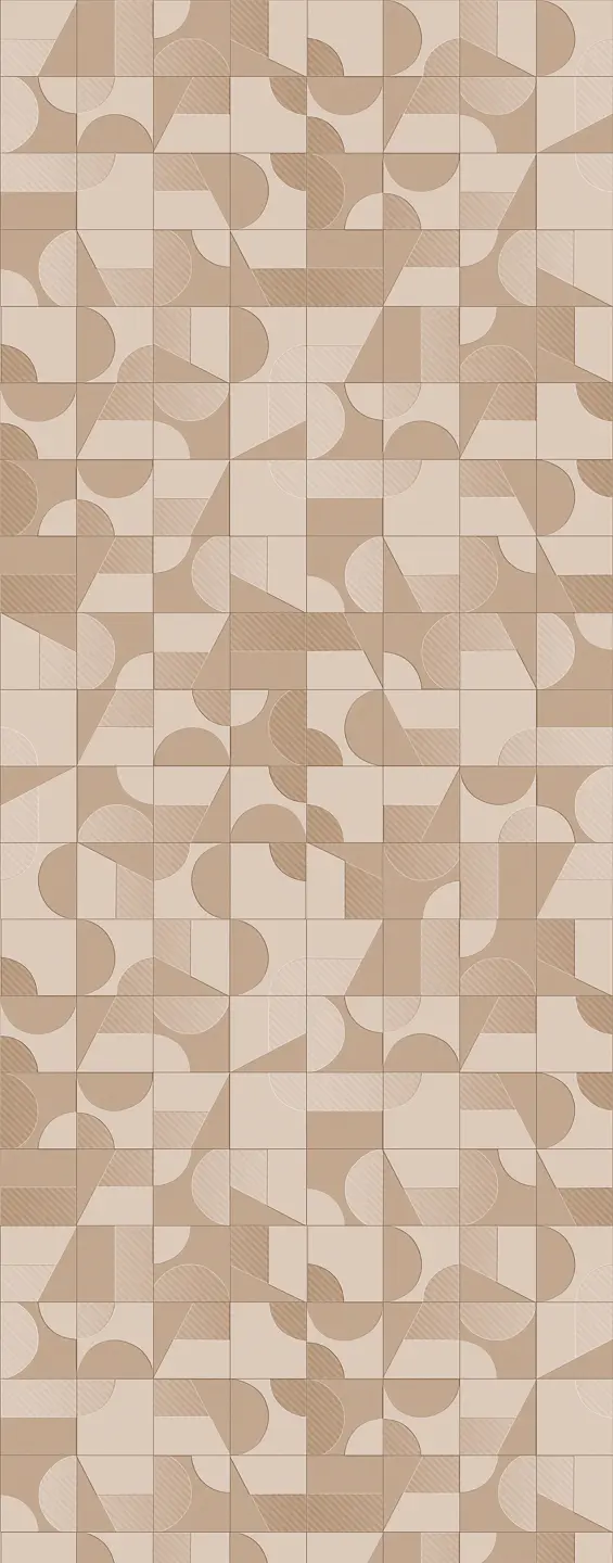 Panneau mural douche VIPANEL CARRELAGE CUBISME BRI. 1000x2550x3MM