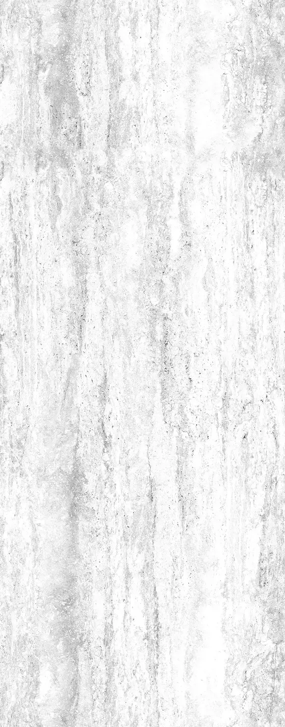 Photo Panneau mural douche NU VIPANEL CARISSIMA TRAVERTIN BLANC MAT 1000x2550x3MM