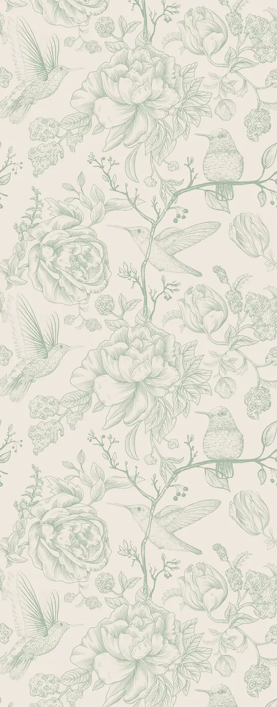 Photo Panneau mural douche VIPANEL FLORE REINVENTE JARDIN SECRET VEL. 1000x2550x3MM