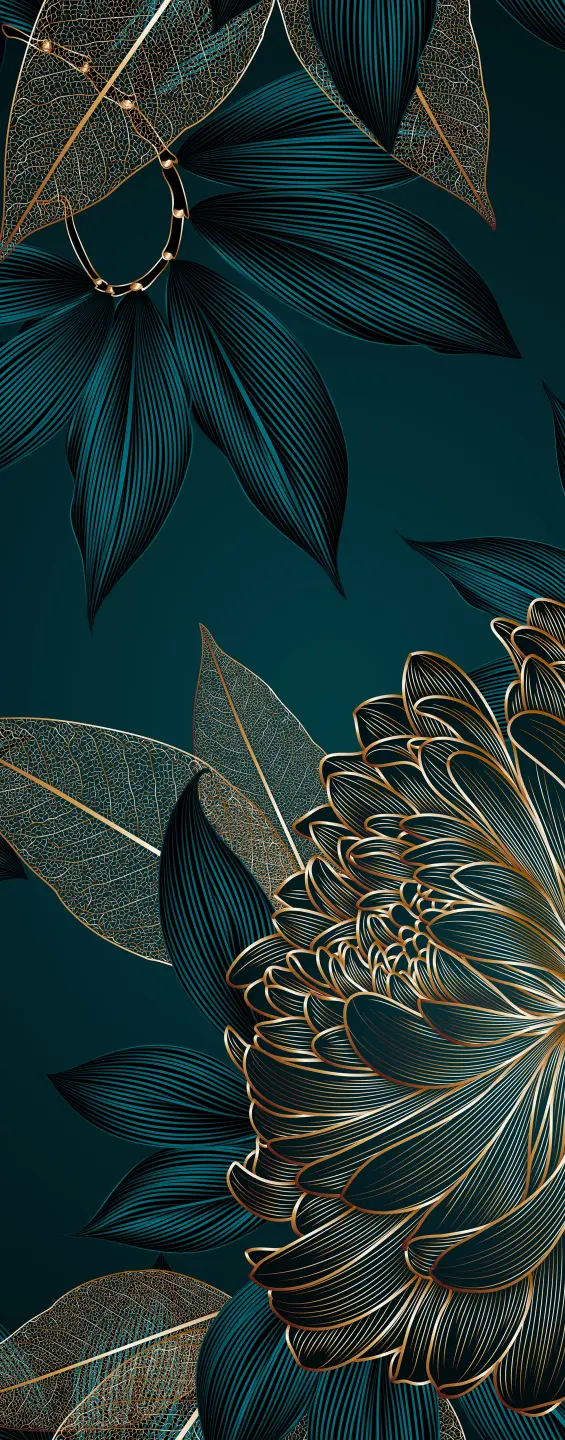 Photo Panneau mural douche VIPANEL OLYMPIA FLEUR DOREE VEL. 1000x2550x3MM