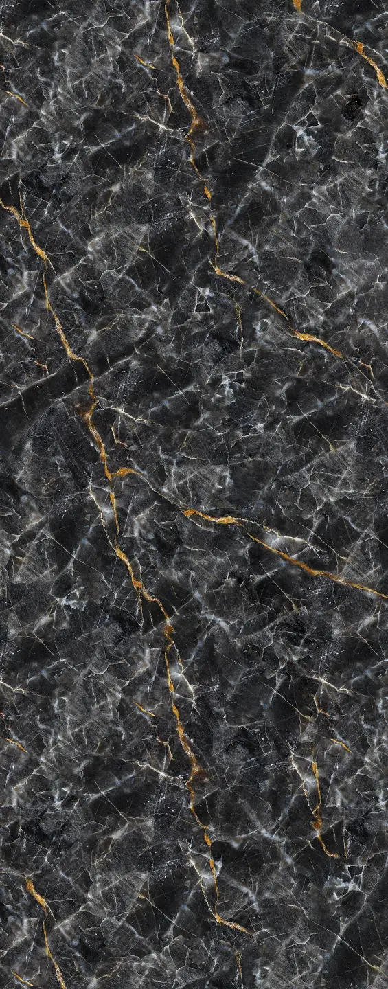 Panneau mural douche VIPANEL PIERRE MARBRE NOIR DORÉ BRI. 1000x2550x3MM