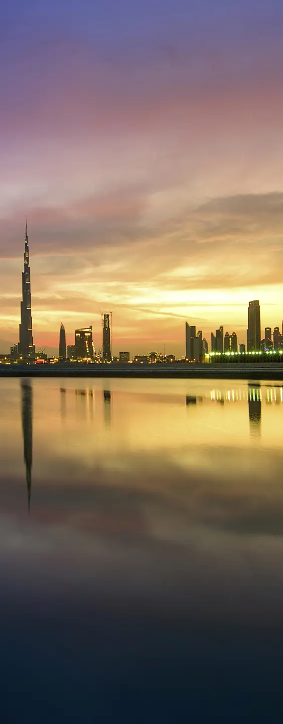 Panneau mural douche VIPANEL PAYSAGE URBAIN SKYLINE DUBAI BRI. 1000x2550x3MM