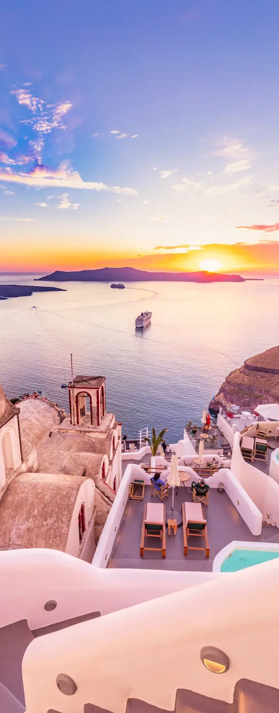 Panneau mural douche VIPANEL PAYSAGE URBAIN GRÈCE BRI. 1000x2550x3MM|Revêtement pour salle de bain