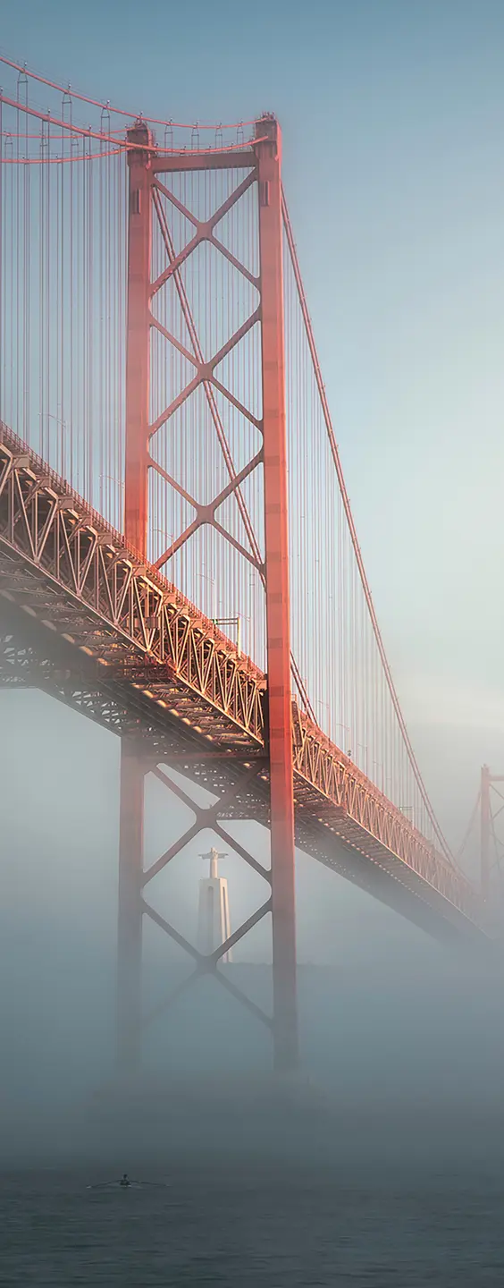 Photo Panneau mural douche NU VIPANEL PAYSAGE URBAIN PONT 25 AVRIL BRI. 1000x2550x3MM