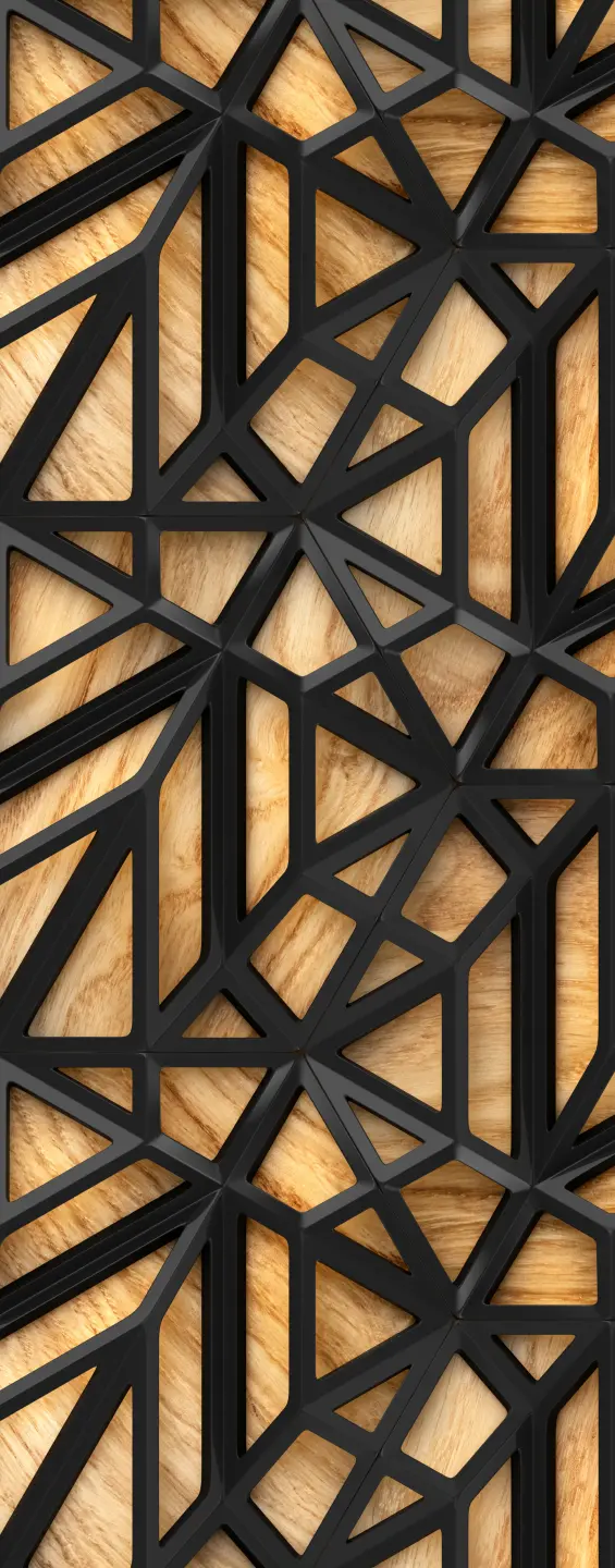 Photo Panneau mural douche NU VIPANEL BOIS TREILLIS MAT 1000x2550x3MM