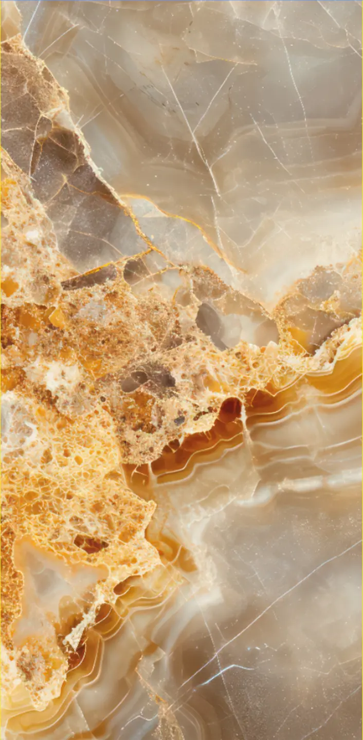 Photo Panneau mural douche NU VIPANEL PIERRE HONEY 3 BRI. 1250x2550x3MM