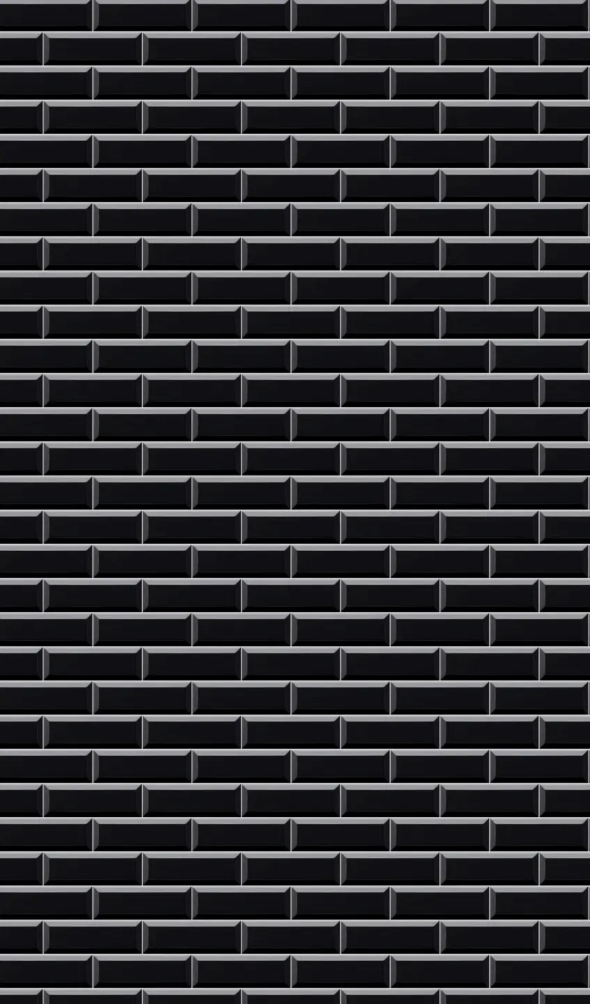 Panneau mural douche VIPANEL CARRELAGE CARRELAGE RÉTRO NOI BRI. 1500x2550x3MM