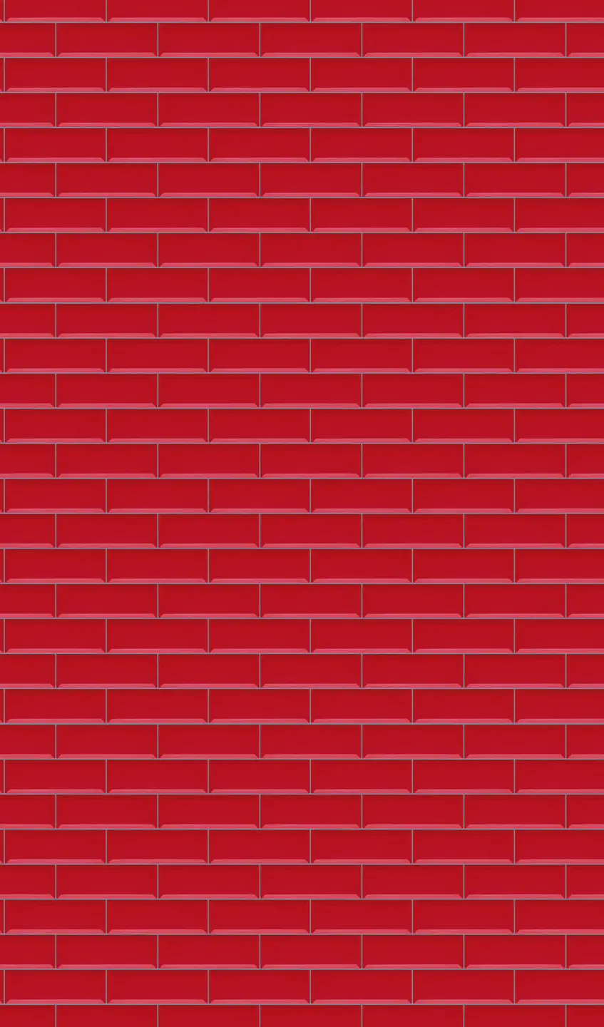 Photo Panneau mural douche NU VIPANEL CARRELAGE CARRELAGE RÉTRO ROU BRI. 1500x2550x3MM