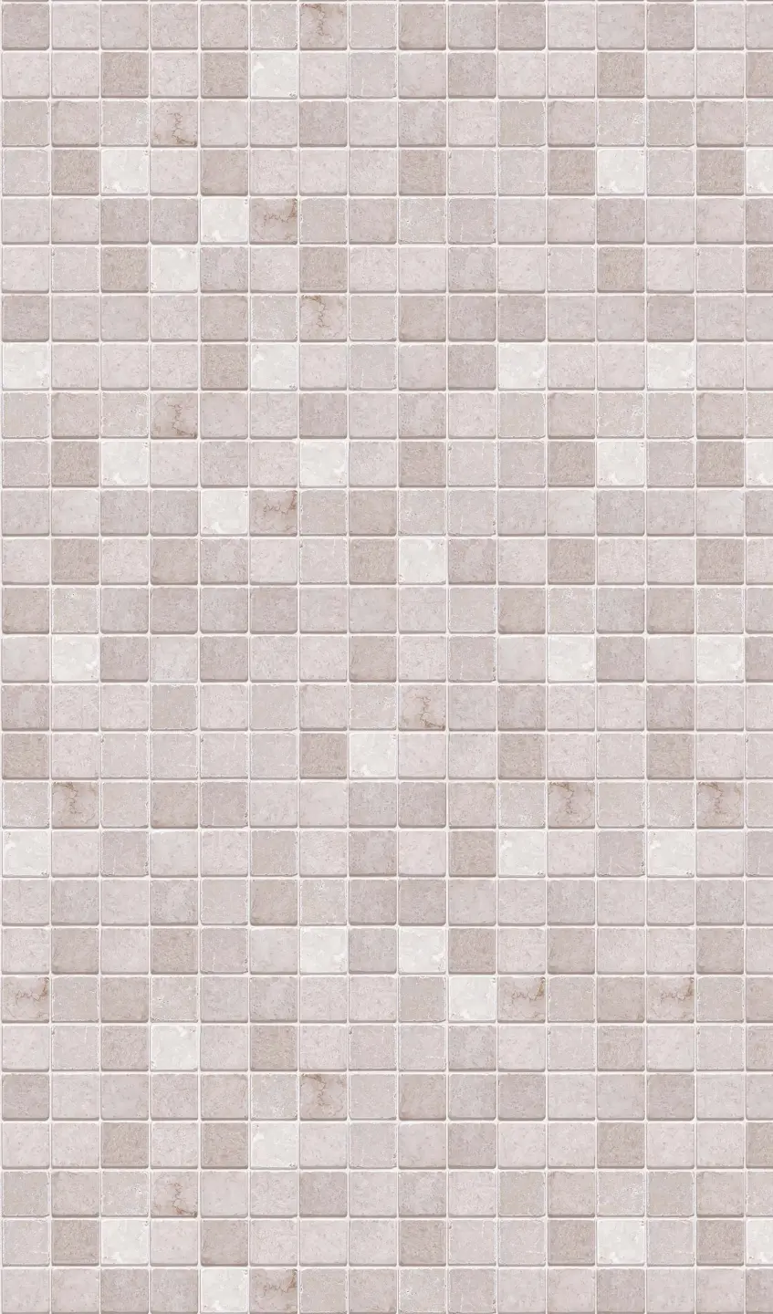 Panneau mural douche VIPANEL CARRELAGE MOSAIQUE MARBRE GRE BRI. 1500x2550x3MM