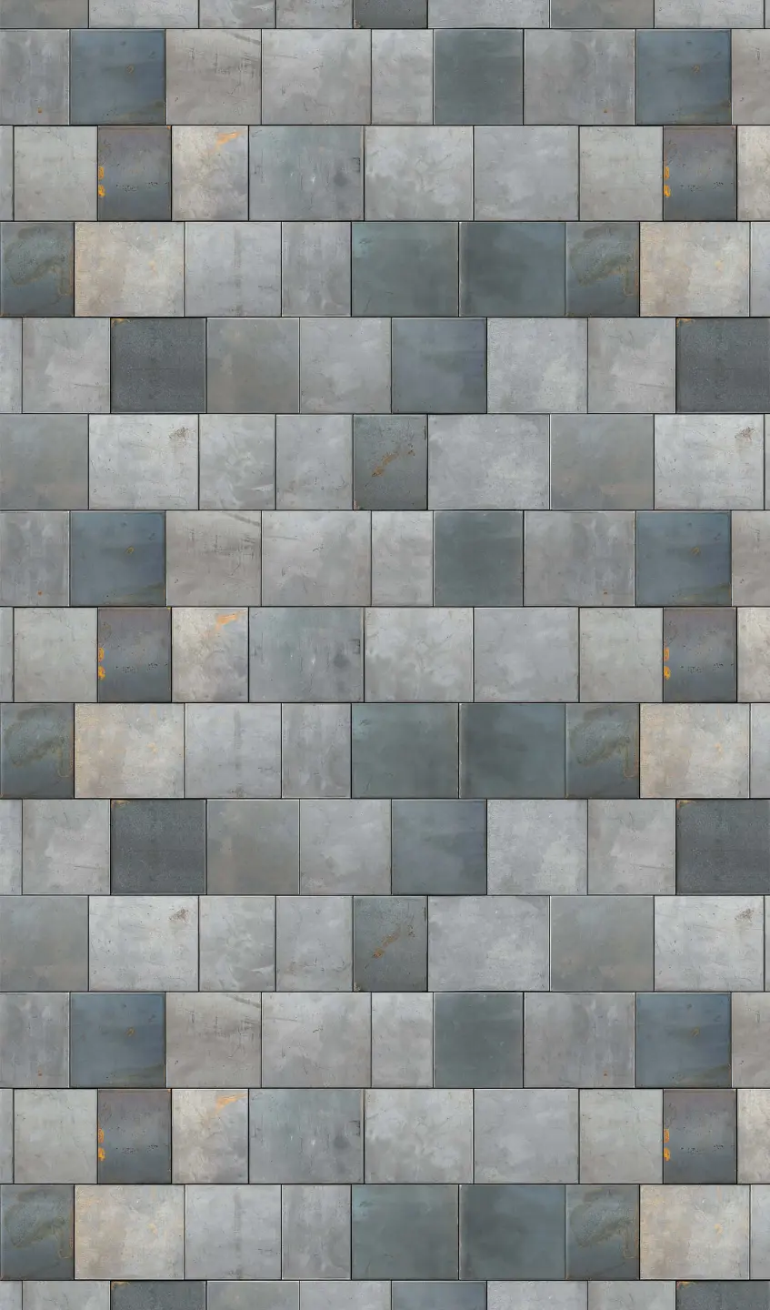 Panneau mural douche VIPANEL CARRELAGE BÉTON MÉTALLIQUE BRI. 1500x2550x3MM|Revêtement pour salle de bain