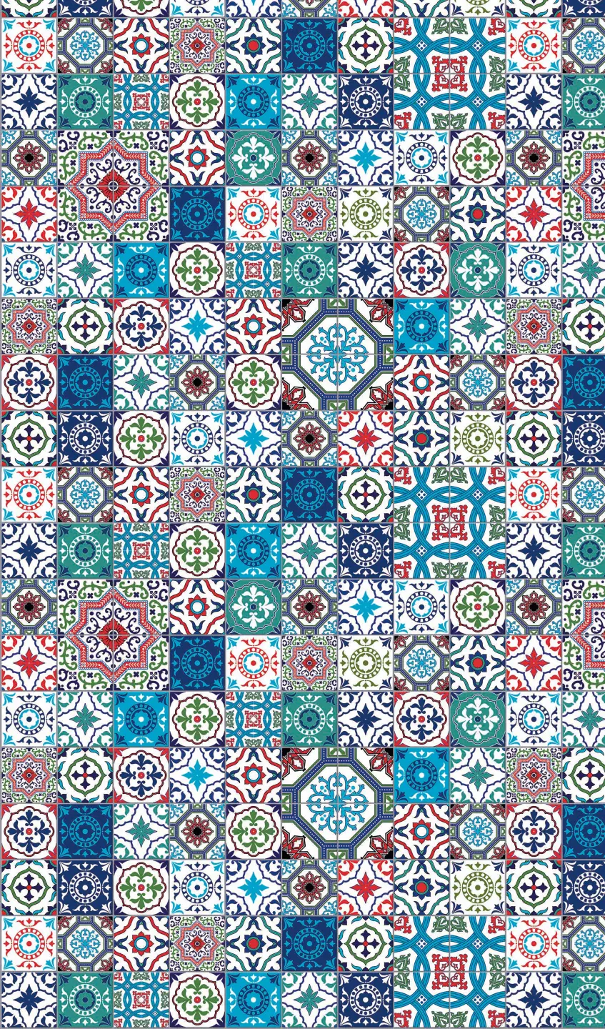 Photo Panneau mural douche NU VIPANEL CARRELAGE CARREAUX AZUR BRI. 1500x2550x3MM