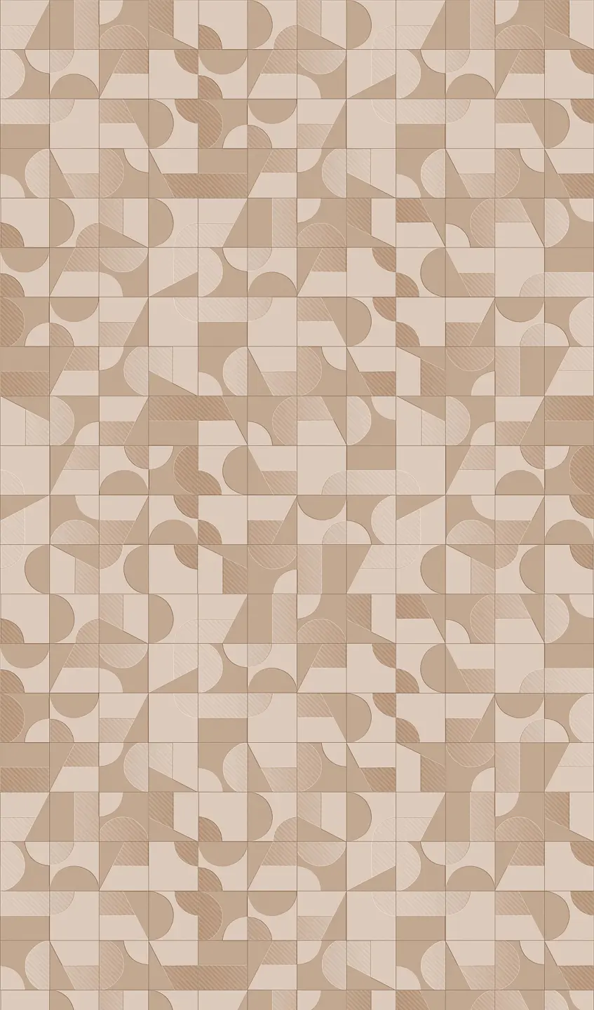 Panneau mural douche VIPANEL CARRELAGE CUBISME BRI. 1500x2550x3MM|Revêtement pour salle de bain