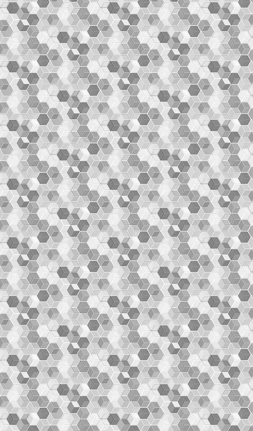 Panneau mural douche VIPANEL MOTIF CUBES MONOCHROMES VEL. 1500x2550x3MM|Revêtement pour salle de bain