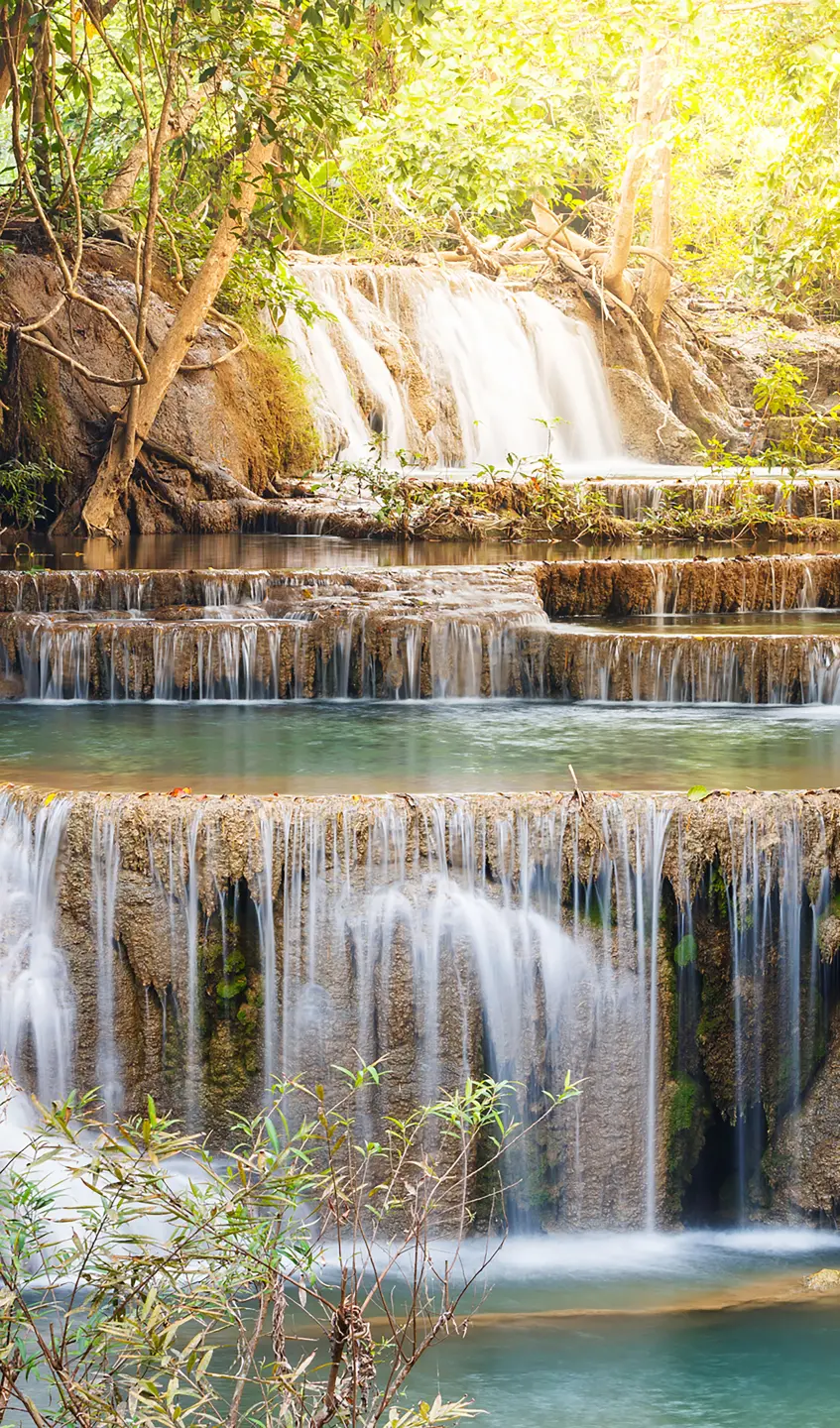 Photo Panneau mural douche NU VIPANEL INSPIRATION NATURE CHUTE EAU2 BRI. 1500x2550x3MM