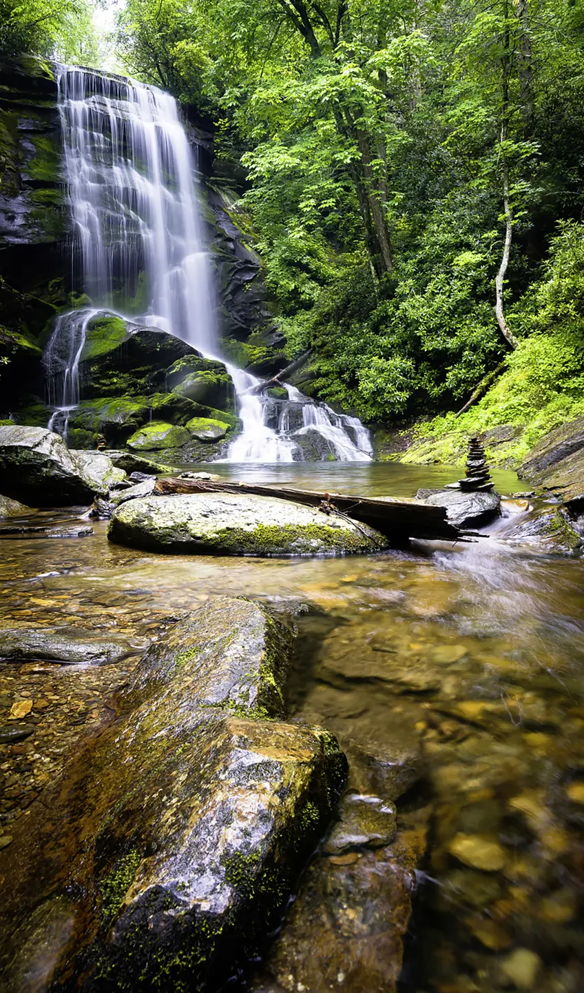 Photo Panneau mural douche NU VIPANEL INSPIRATION NATURE CHUTE EAU5 BRI. 1500x2550x3MM