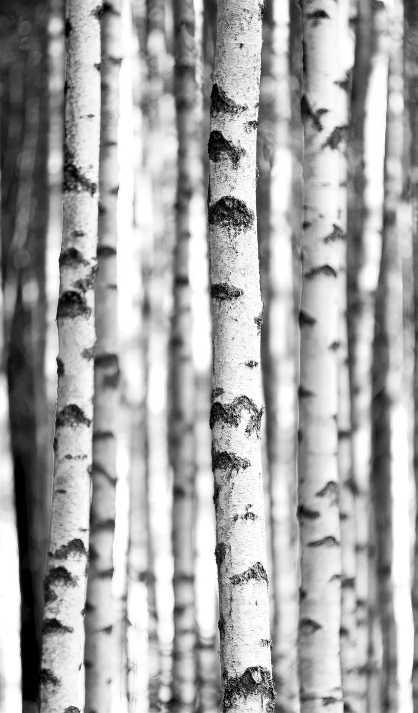 Photo Panneau mural douche NU VIPANEL INSPIRATION NATURE BOULEAUX BRI. 1500x2550x3MM