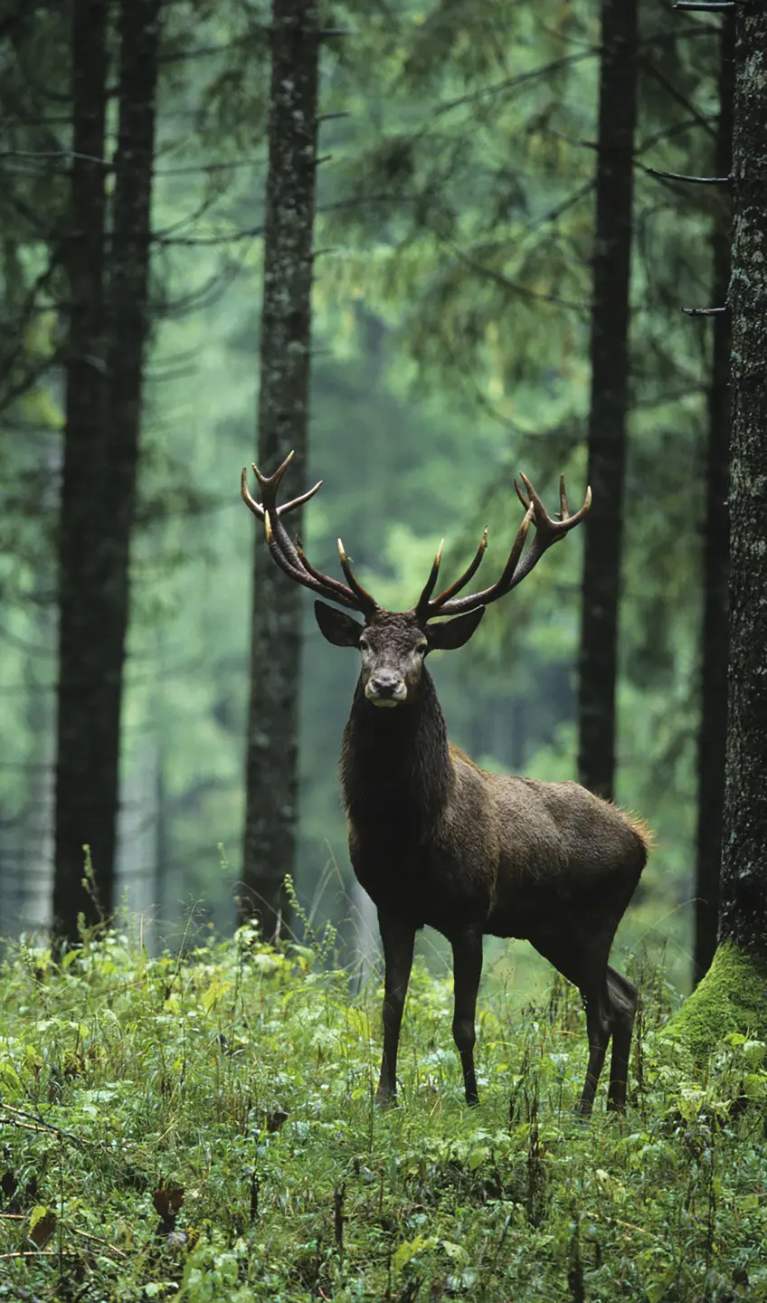 Panneau mural douche VIPANEL INSPIRATION NATURE CERF FORÊT BRI. 1500x2550x3MM|Revêtement pour salle de bain