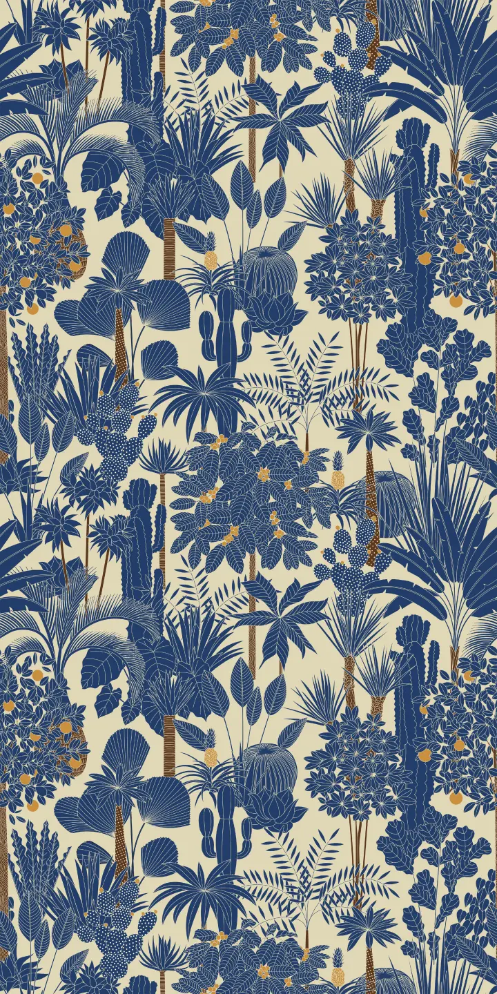 Photo Panneau mural douche VIPANEL OLYMPIA BLUE GARDEN VEL. 1500x2550x3MM