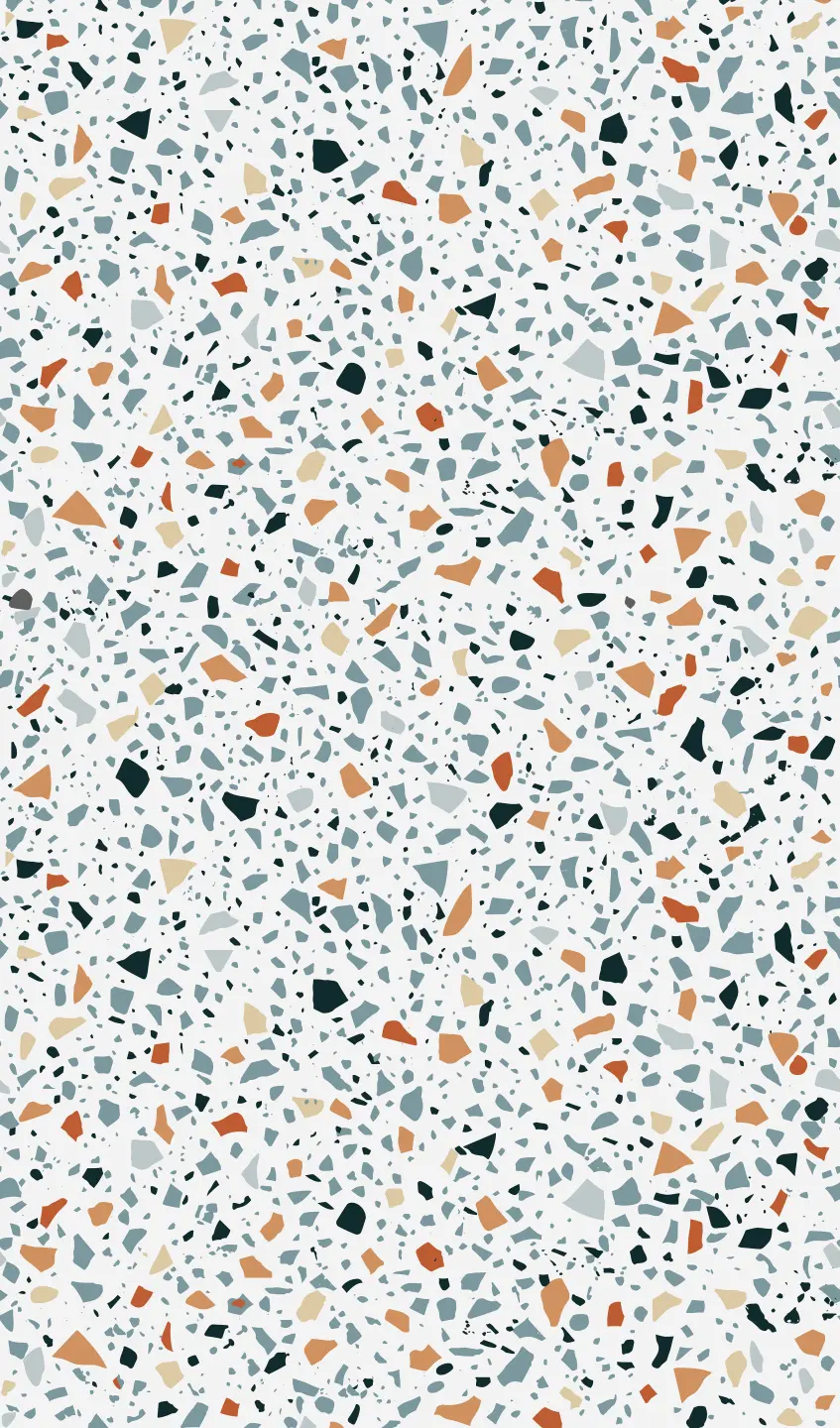 Photo Panneau mural douche NU VIPANEL PIERRE TERRAZZO BLEU MAT 1500x2550x3MM