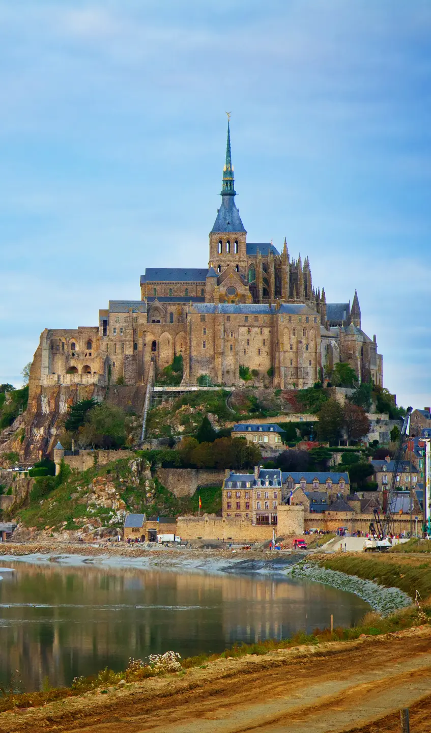 Photo Panneau mural douche NU VIPANEL PAYSAGE URBAIN MONT ST MICHEL BRI. 1500x2550x3MM