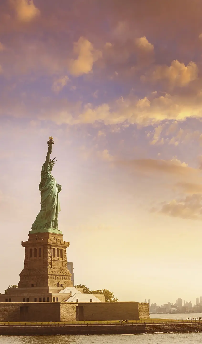 Panneau mural douche VIPANEL PAYSAGE URBAIN STATUE LIBRTÉ BRI. 1500x2550x3MM