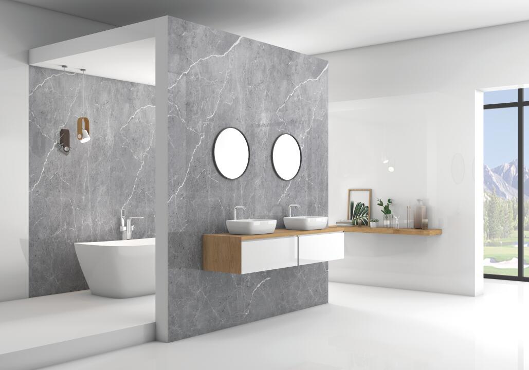 Panneau mural douche VIPANEL ARAGON ANTHRACITE BRI. 1500x2550x3MM|Revêtement pour salle de bain