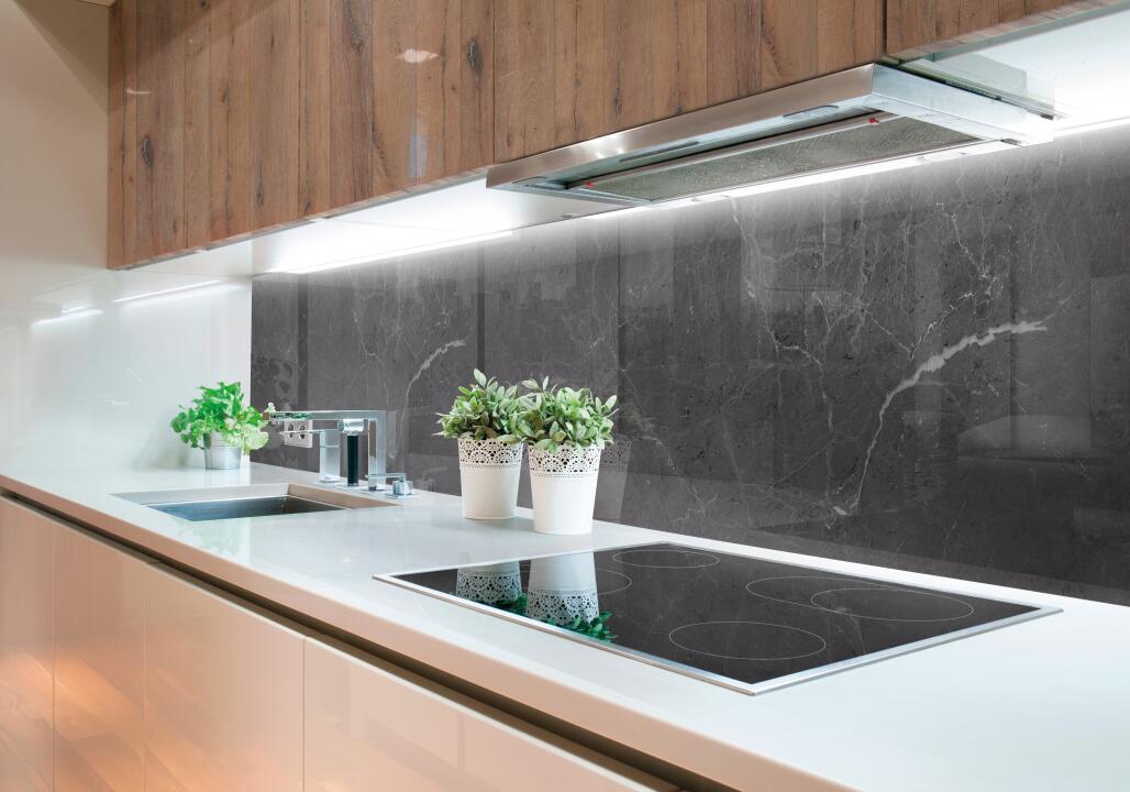 Photo Panneau mural douche NU VIPANEL ARAGON NOIR BRI. 1000x2550x3MM