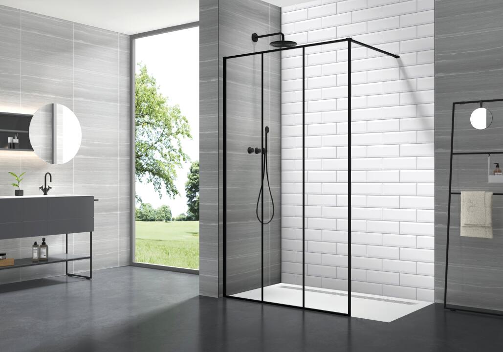 Panneau mural douche VIPANEL CARRELAGE SUBWAY BRI. 1500x2550x3MM|Revêtement pour salle de bain