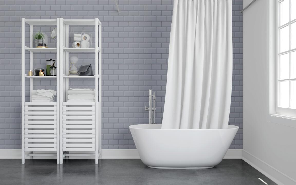 Photo Panneau mural douche NU VIPANEL CARRELAGE CARRELAGE BERLIN GR BRI. 1500x2550x3MM