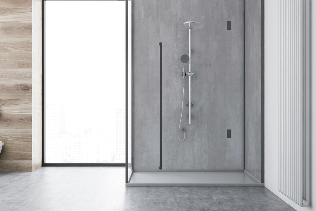 Photo Panneau mural douche NU VIPANEL BETON GRIS MAT 1000x2550x3MM