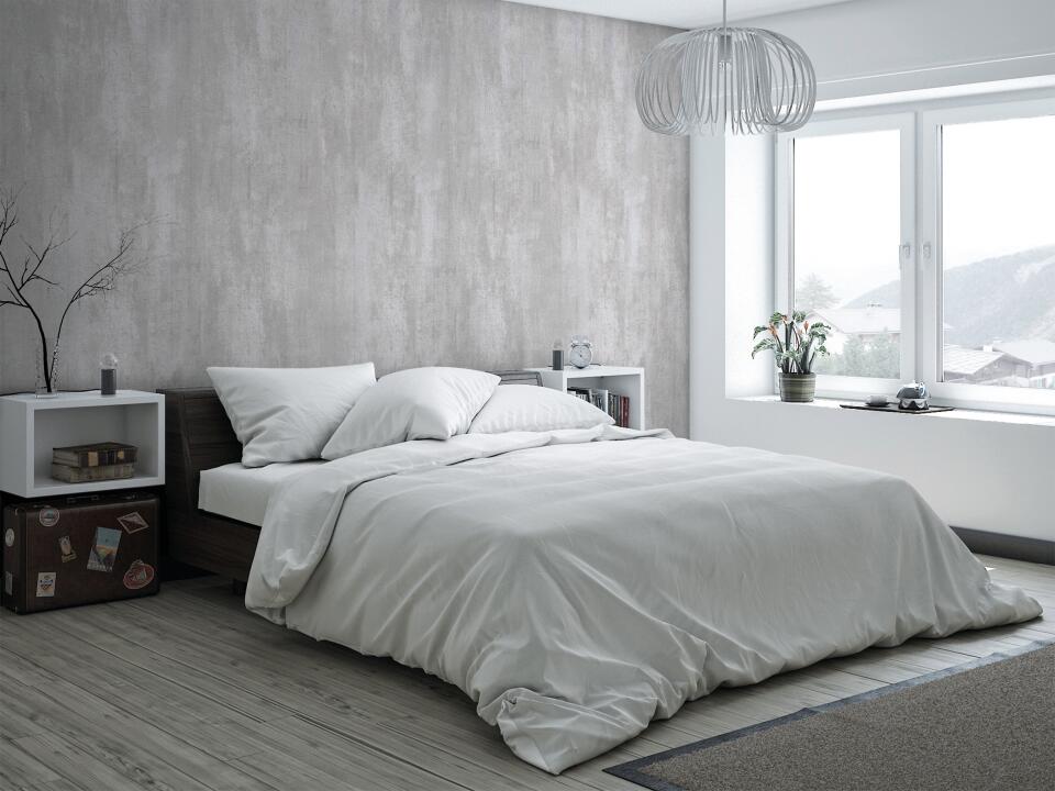 Photo Panneau mural douche NU PREPANEL VIPANEL BETON GRIS MAT 1200x 2100x3MM