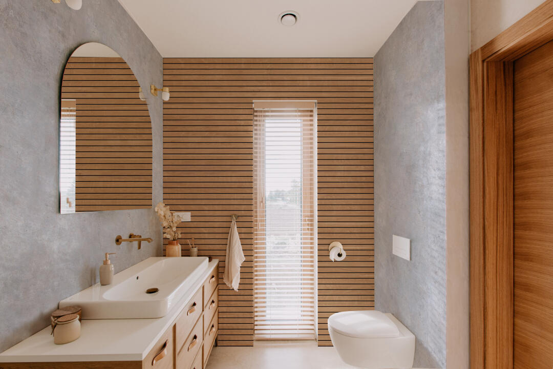 Photo Panneau mural douche NU VIPANEL BETON BÉTON PATINÉ MAT 1000x2550x3MM