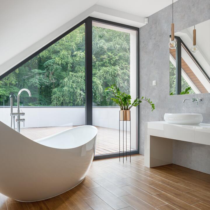 Photo Panneau mural douche NU VIPANEL BETON BÉTON PATINÉ MAT 1000x2550x3MM