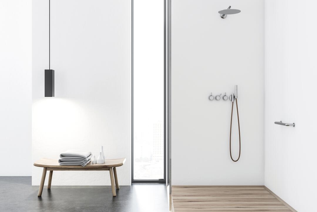 Photo Panneau mural douche NU VIPANEL COULEUR UNIE BLANC MAT 1000x2550x3MM