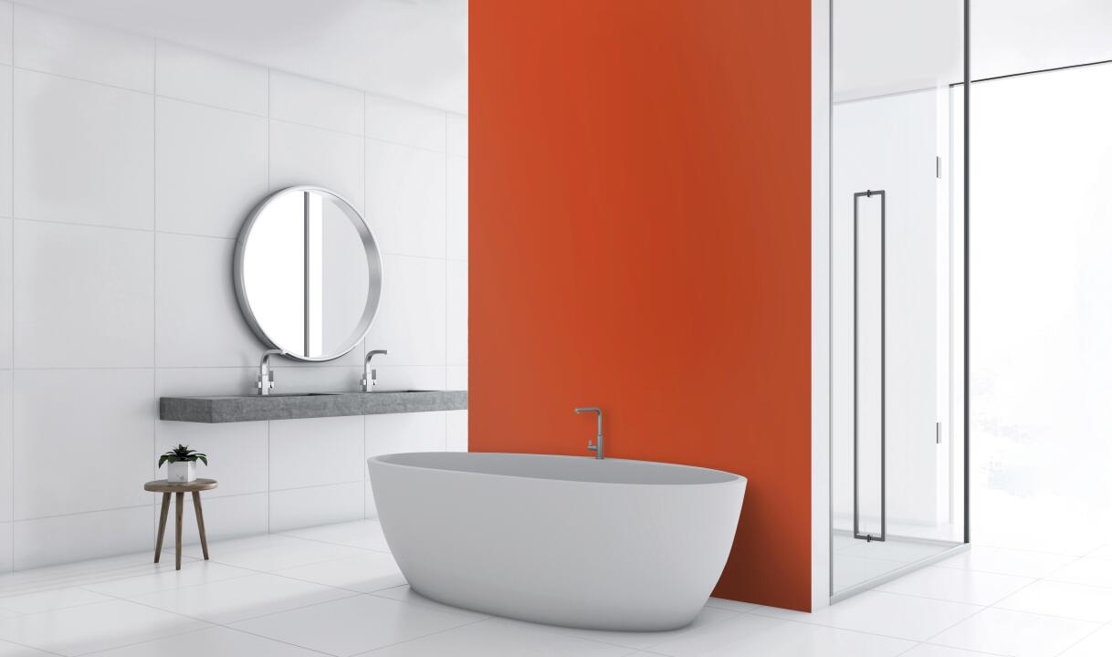 Panneau mural douche VIPANEL COULEUR UNIE NCS 2070-Y60R VEL. 1500x2550x3MM|Revêtement pour salle de bain