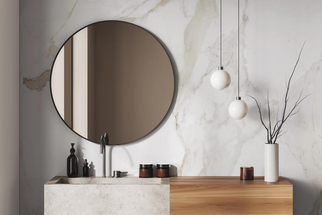 Panneau mural douche VIPANEL CARISSIMA CARRARE DORE BRI. 1000x2550x3MM|Revêtement pour salle de bain