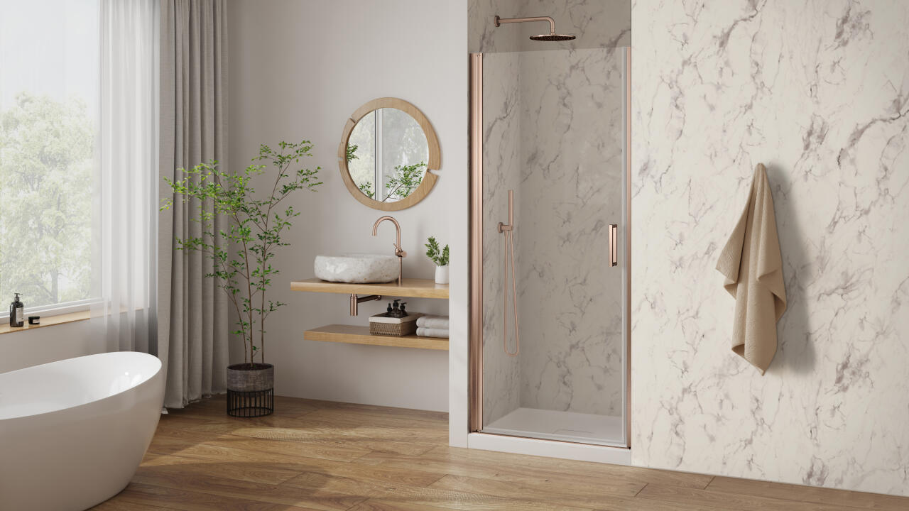 Panneau mural douche VIPANEL CARISSIMA MARBRE MANTOVA BRI. 1500x2550x3MM|Revêtement pour salle de bain