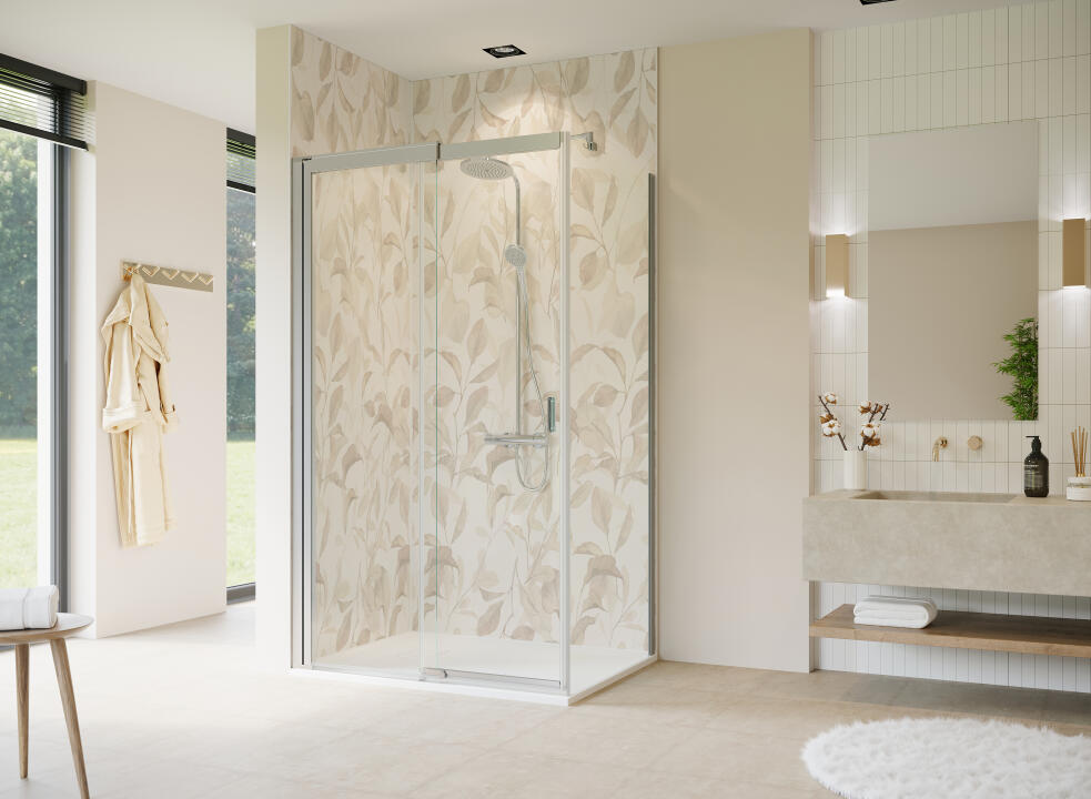 Photo Panneau mural douche NU VIPANEL FLORE REINVENTE AUTOMN LEAF VEL. 1500x2550x3MM