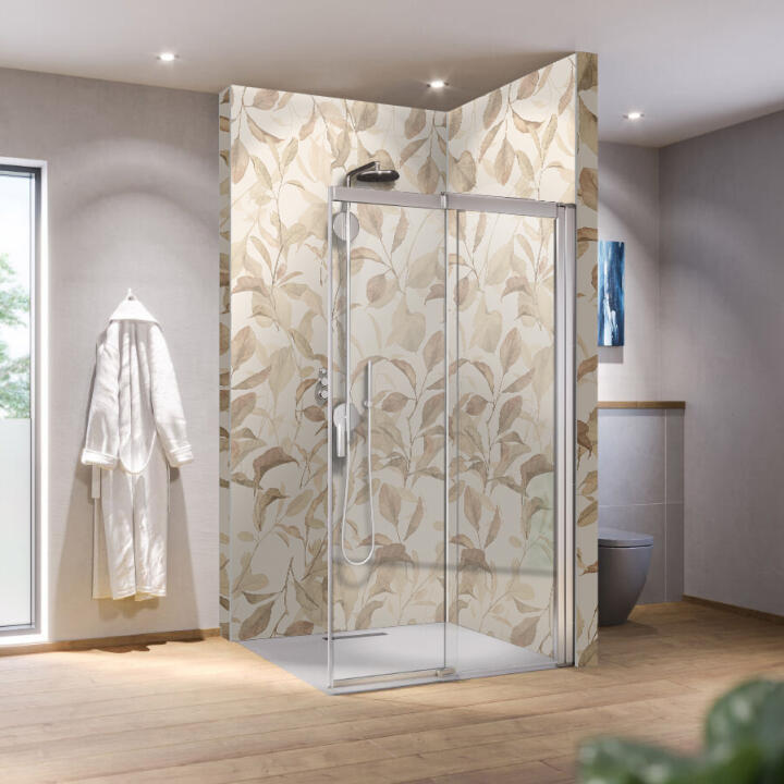 Photo Panneau mural douche NU VIPANEL FLORE REINVENTE AUTOMN LEAF VEL. 1500x2550x3MM