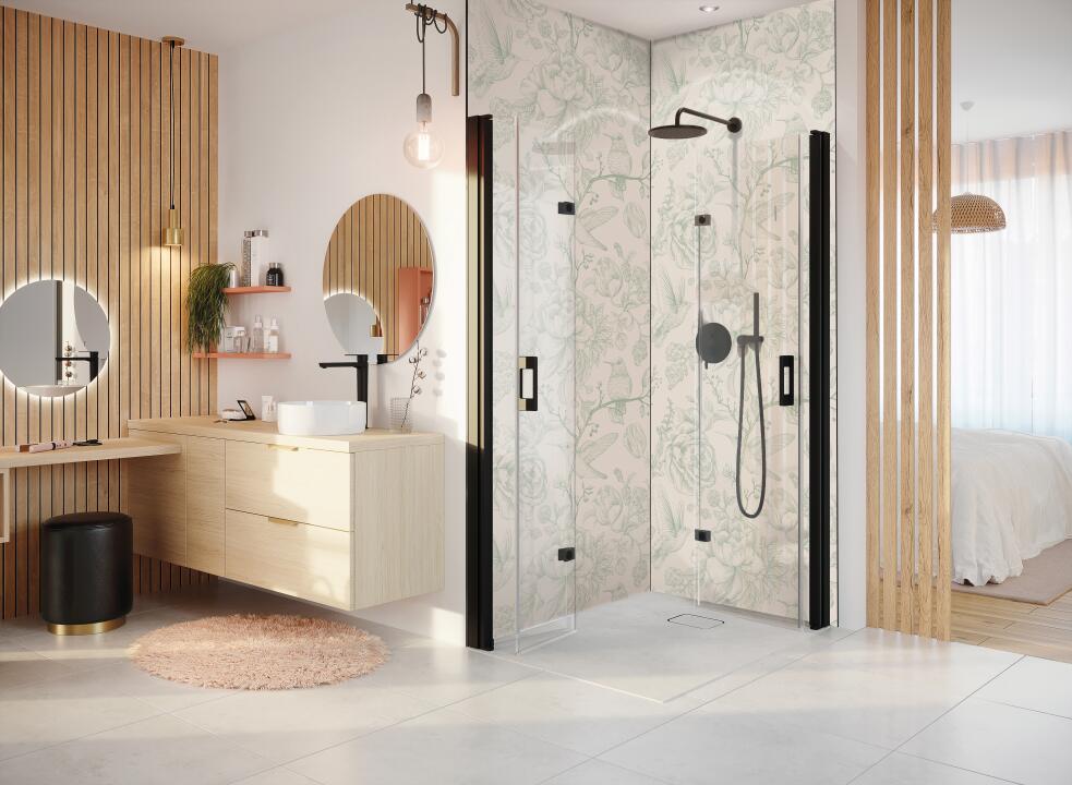 Photo Panneau mural douche NU VIPANEL FLORE REINVENTE JARDIN SECRET VEL. 1000x2550x3MM