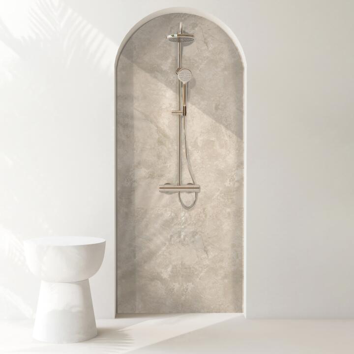 Panneau mural douche VIPANEL MARBRE BEIGE MAT 1000x2550x3MM|Revêtement pour salle de bain