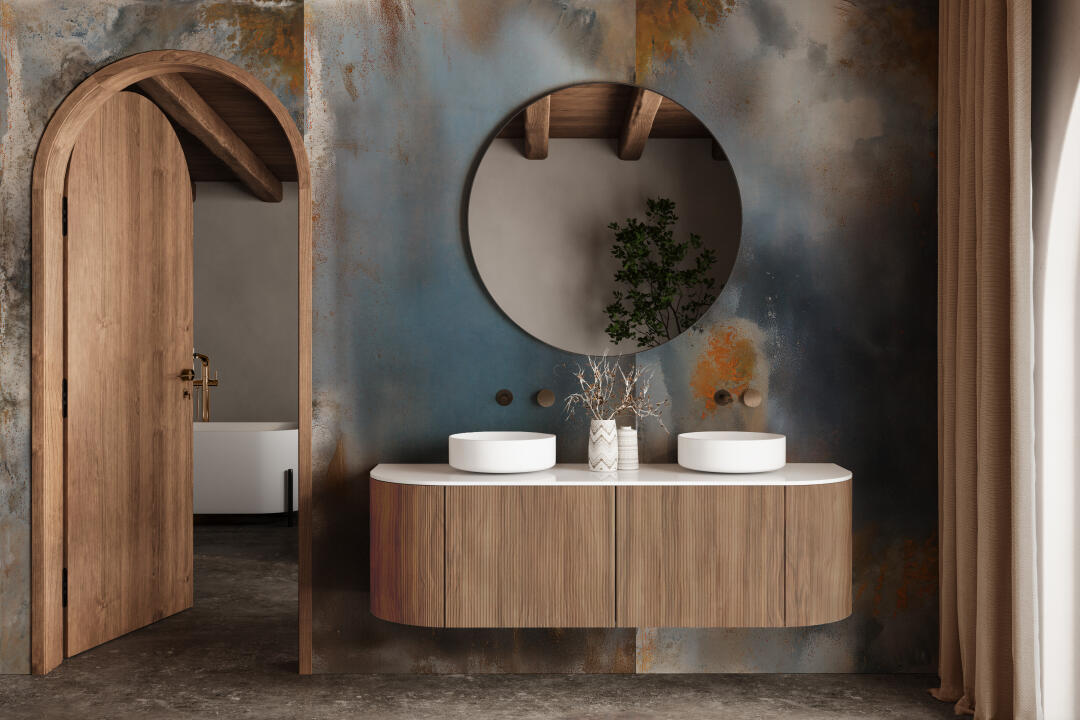 Photo Panneau mural douche VIPANEL METAL TITANE CENDRÉ 3 VEL. 1250x2550x3MM