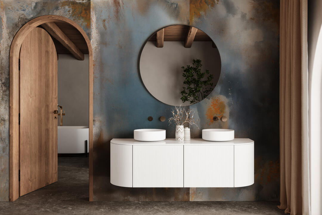 Photo Panneau mural douche VIPANEL METAL TITANE CENDRÉ 3 VEL. 1250x2550x3MM