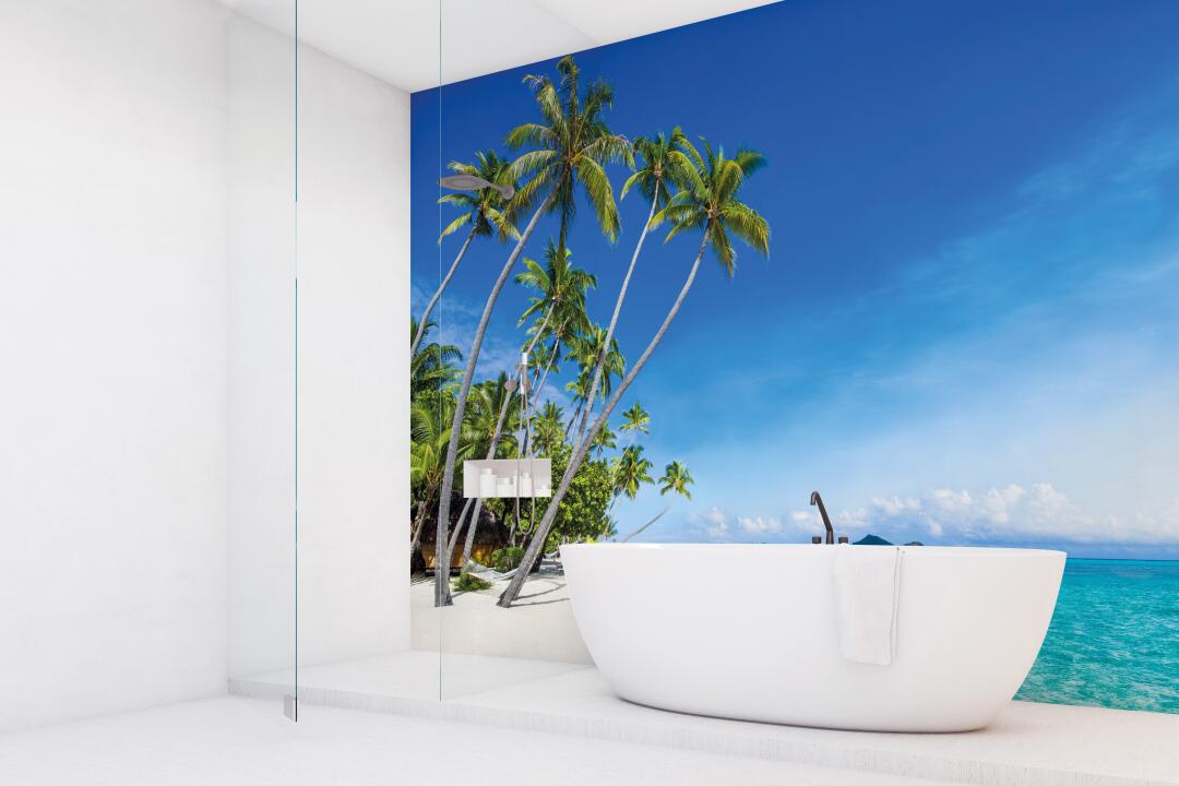 Panneau mural douche VIPANEL INSPIRATION NATURE PLAGE BRI. 1500x2550x3MM|Revêtement pour salle de bain