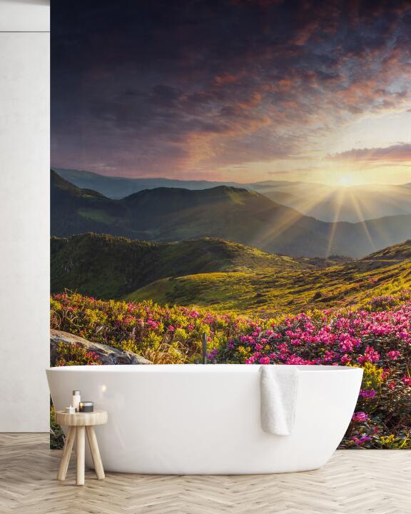 Photo Panneau mural douche NU VIPANEL INSPIRATION NATURE LEV SOL MT BRI. 1000x2550x3MM