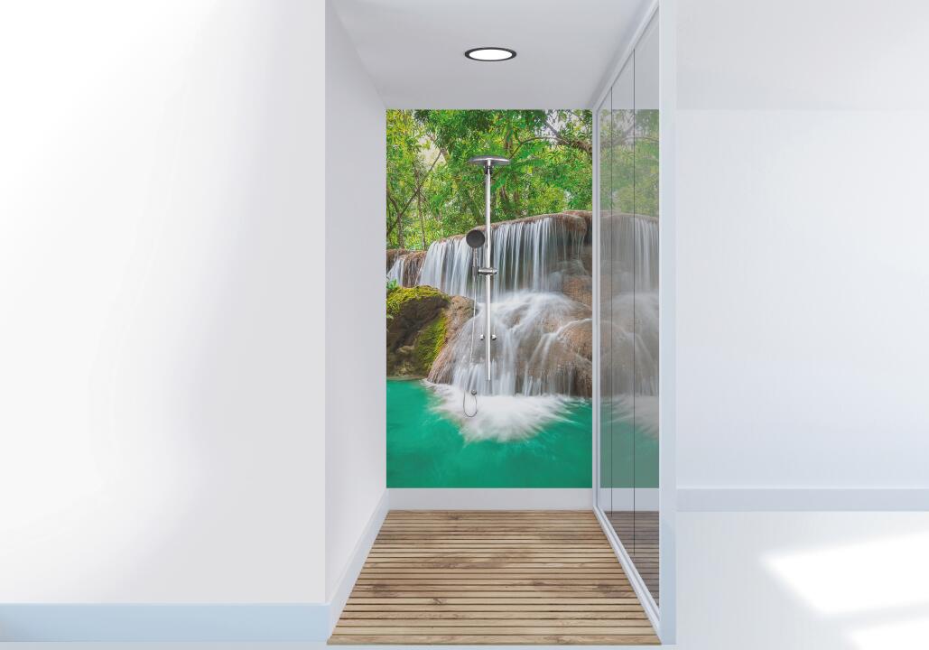 Photo Panneau mural douche NU VIPANEL INSPIRATION NATURE CHUTE EAU4 BRI. 1000x2550x3MM